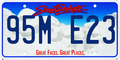 SD license plate 95ME23