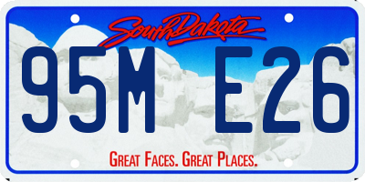 SD license plate 95ME26