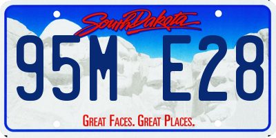SD license plate 95ME28