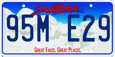SD license plate 95ME29