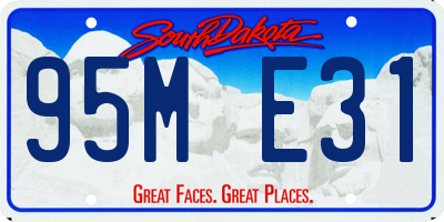 SD license plate 95ME31