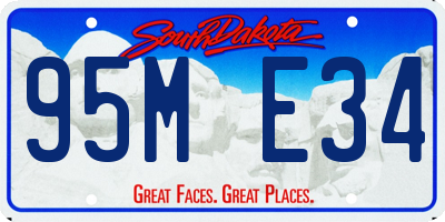 SD license plate 95ME34
