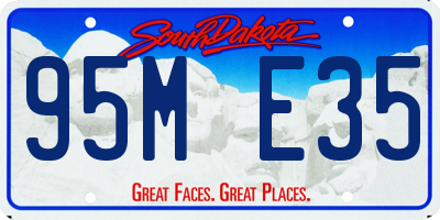SD license plate 95ME35