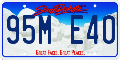SD license plate 95ME40