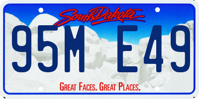 SD license plate 95ME49