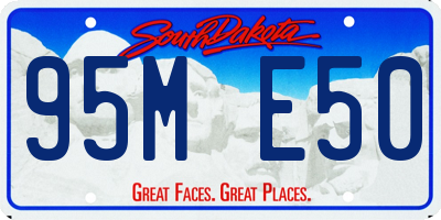SD license plate 95ME50