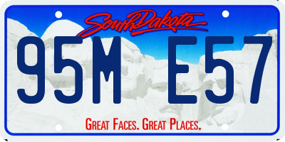 SD license plate 95ME57
