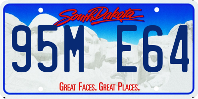 SD license plate 95ME64