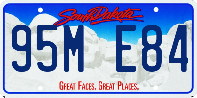 SD license plate 95ME84