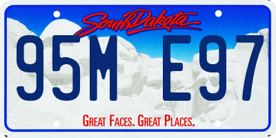 SD license plate 95ME97