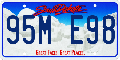 SD license plate 95ME98