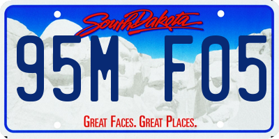 SD license plate 95MF05