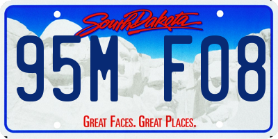 SD license plate 95MF08