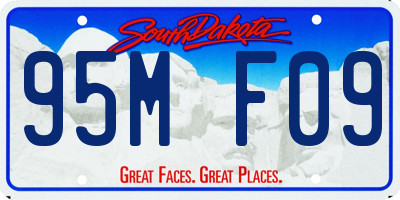 SD license plate 95MF09
