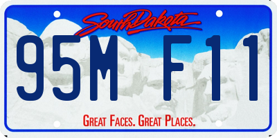 SD license plate 95MF11