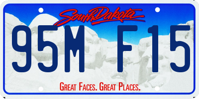 SD license plate 95MF15