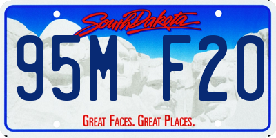 SD license plate 95MF20