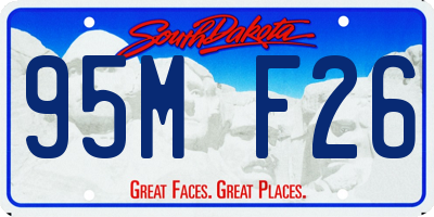SD license plate 95MF26