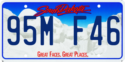 SD license plate 95MF46