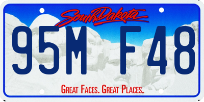 SD license plate 95MF48