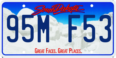 SD license plate 95MF53