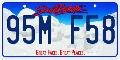 SD license plate 95MF58