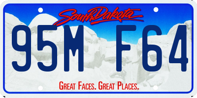SD license plate 95MF64