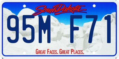 SD license plate 95MF71