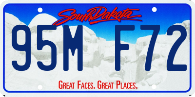 SD license plate 95MF72