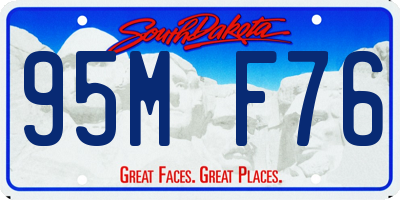 SD license plate 95MF76