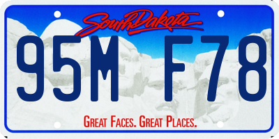 SD license plate 95MF78