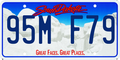 SD license plate 95MF79
