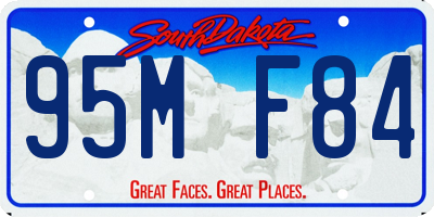 SD license plate 95MF84