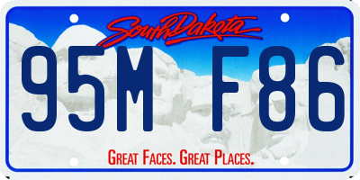 SD license plate 95MF86
