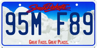 SD license plate 95MF89