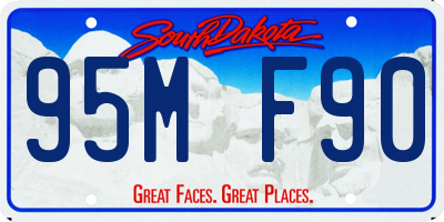 SD license plate 95MF90