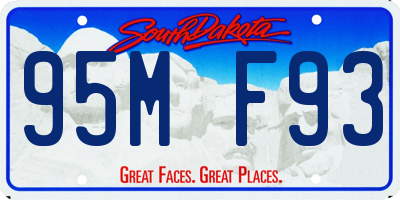 SD license plate 95MF93