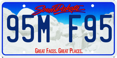 SD license plate 95MF95