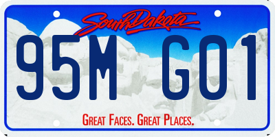 SD license plate 95MG01