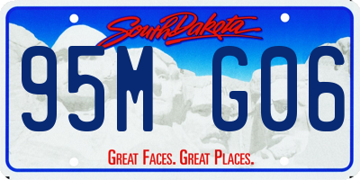 SD license plate 95MG06