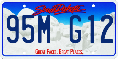 SD license plate 95MG12