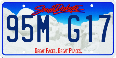 SD license plate 95MG17