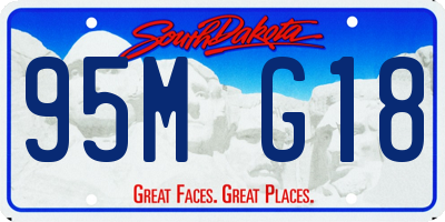 SD license plate 95MG18