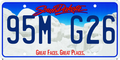 SD license plate 95MG26