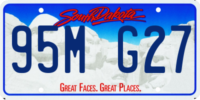 SD license plate 95MG27