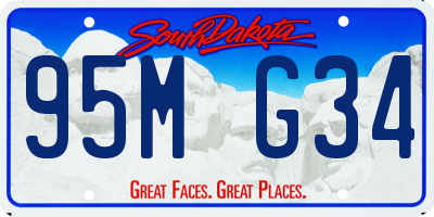 SD license plate 95MG34