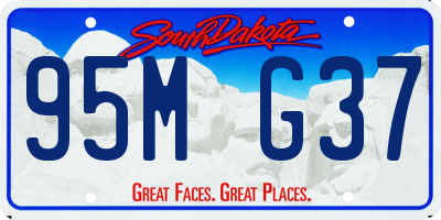 SD license plate 95MG37