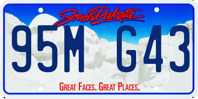 SD license plate 95MG43