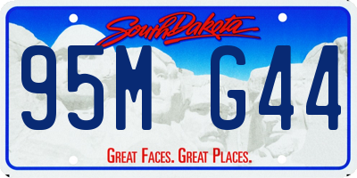 SD license plate 95MG44