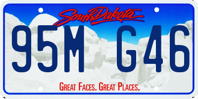 SD license plate 95MG46